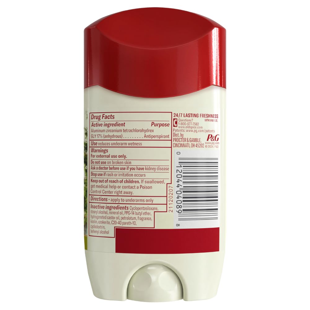Old Spice Antiperspirant & Deodorant for Men, Holidudes Limited Edition, 24/7 Sweat Protection, Stocking Stuffer, Snickerdudel Sugar Cookie Scent, 2.6 oz