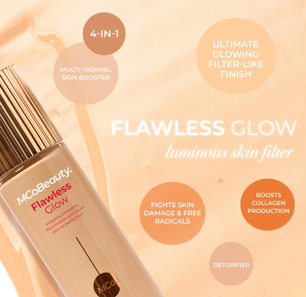 MCoBeauty Flawless Glow Luminous Skin Filter, 3.5 Light, Healthy Glow with Natural Radiance, Vegan, Cruelty Free Cosmetics