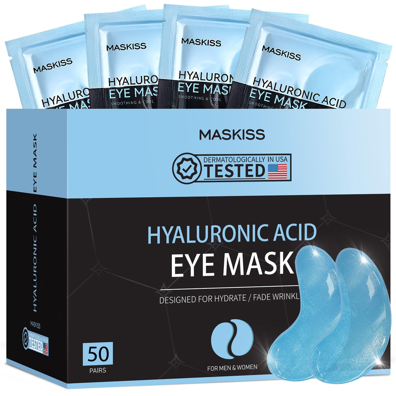 24k Gold Under Eye Patches (15 Pairs), eye mask, Collagen Skin Care Products, Eye Patches for Puffy Eyes, eye masks for dark circles and puffiness