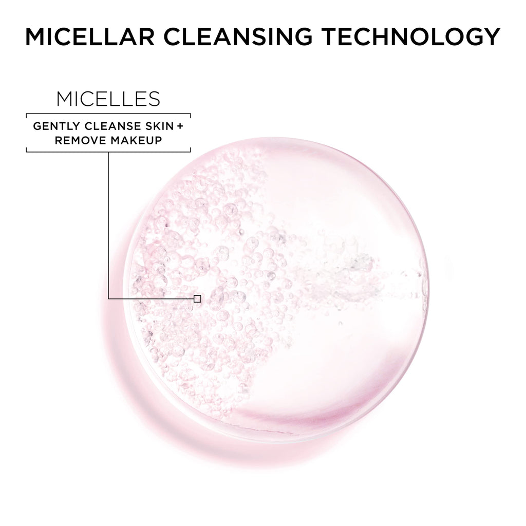 Garnier Micellar Water, Hydrating Facial Cleanser & Makeup Remover, Suitable for Sensitive Skin, Vegan, Cruelty Free, 13.5 Fl Oz (400mL), 2 Count