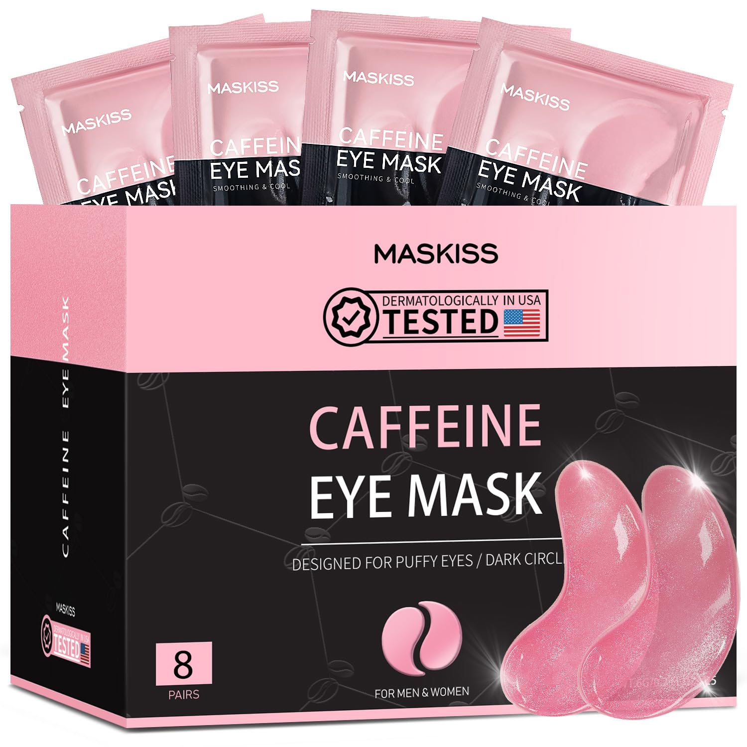 24k Gold Under Eye Patches (15 Pairs), eye mask, Collagen Skin Care Products, Eye Patches for Puffy Eyes, eye masks for dark circles and puffiness