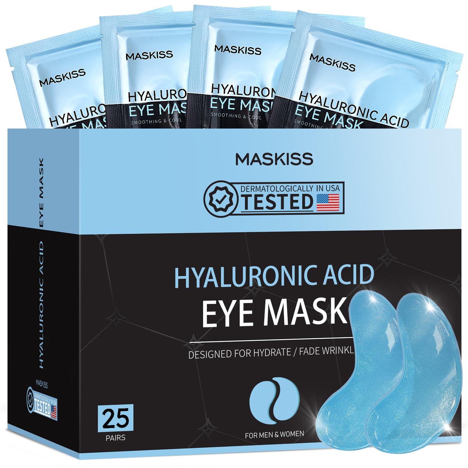 24k Gold Under Eye Patches (15 Pairs), eye mask, Collagen Skin Care Products, Eye Patches for Puffy Eyes, eye masks for dark circles and puffiness