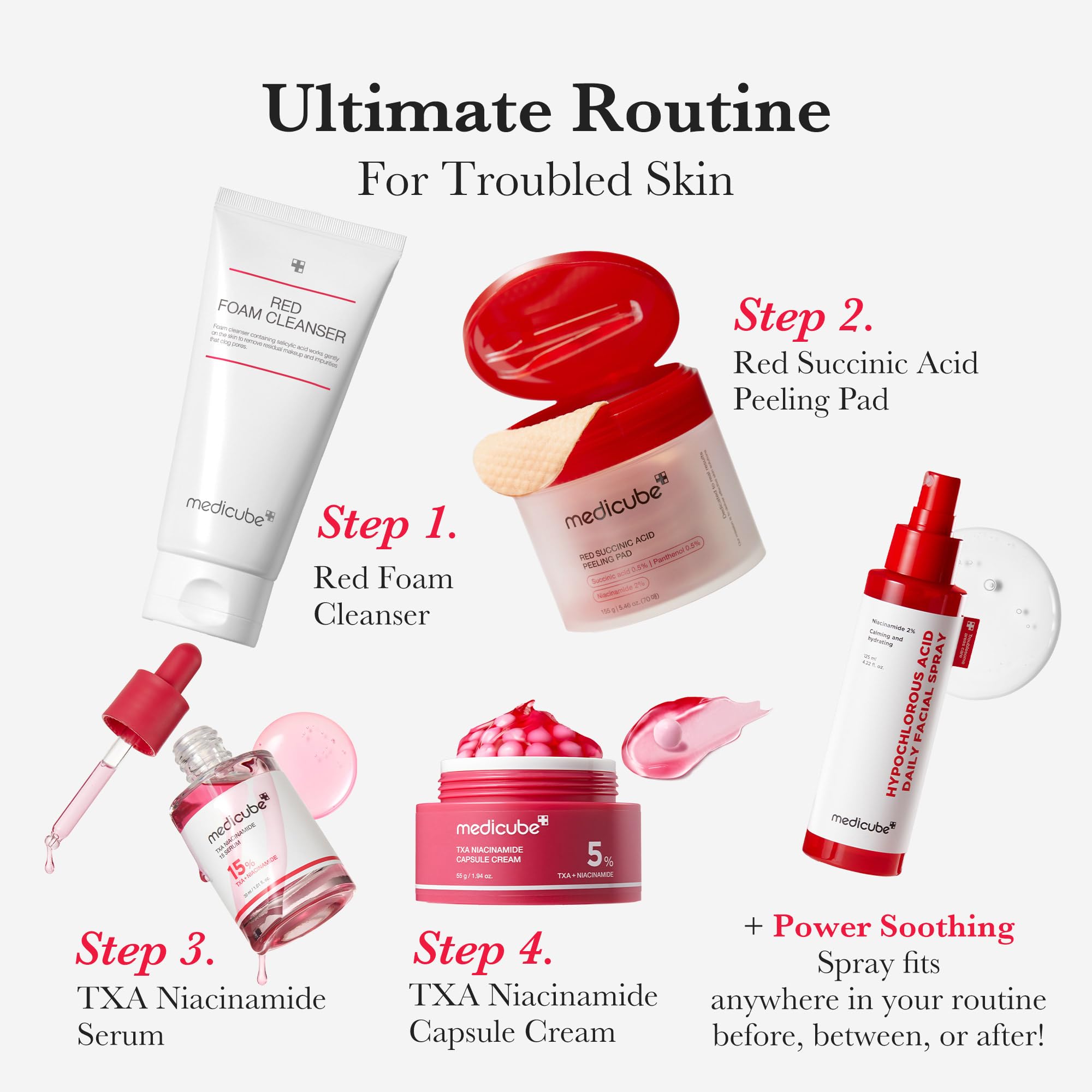 medicube Azelaic Acid Gummy Whip Cleanser | Cleansing Foam For Troubled Skin | Use After Spot Care & Excess Sebum Control | Niacinamide, Glycerin | Soothing, Pore Cleansing Face Wash | Korean Skincare