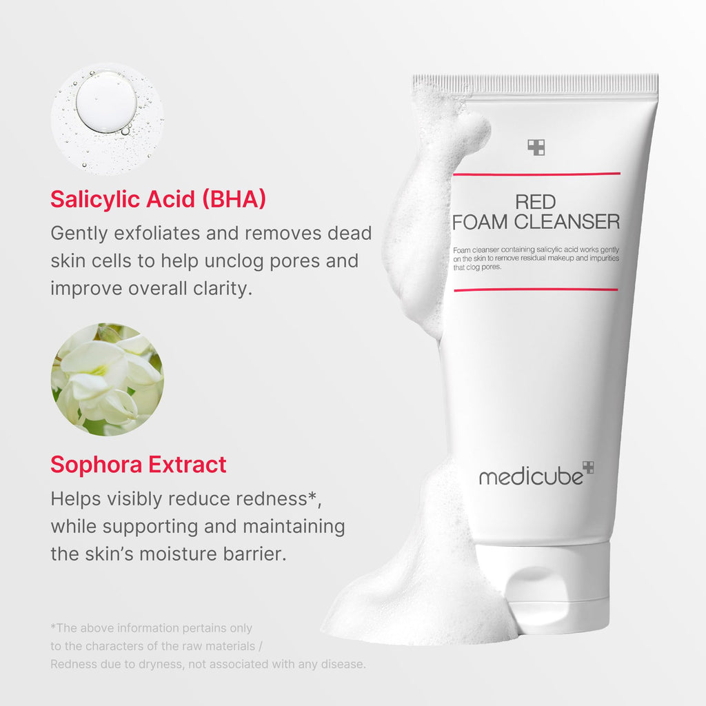 medicube Azelaic Acid Gummy Whip Cleanser | Cleansing Foam For Troubled Skin | Use After Spot Care & Excess Sebum Control | Niacinamide, Glycerin | Soothing, Pore Cleansing Face Wash | Korean Skincare