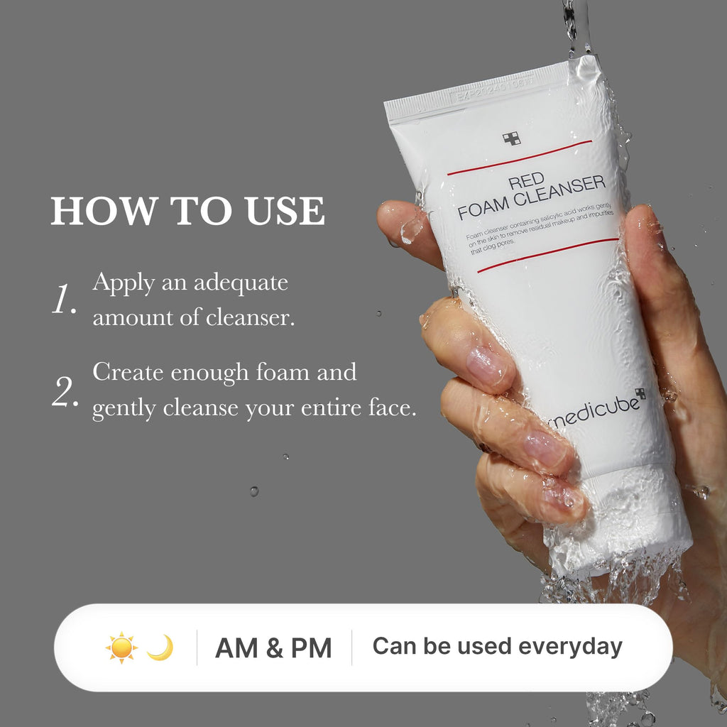 medicube Azelaic Acid Gummy Whip Cleanser | Cleansing Foam For Troubled Skin | Use After Spot Care & Excess Sebum Control | Niacinamide, Glycerin | Soothing, Pore Cleansing Face Wash | Korean Skincare