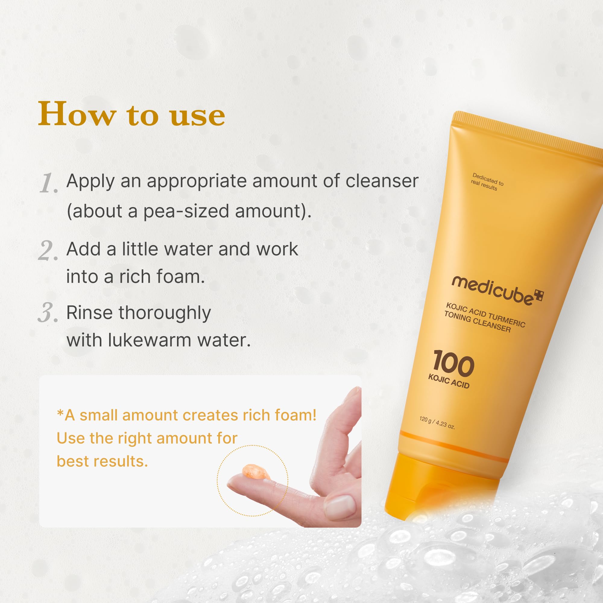 medicube Azelaic Acid Gummy Whip Cleanser | Cleansing Foam For Troubled Skin | Use After Spot Care & Excess Sebum Control | Niacinamide, Glycerin | Soothing, Pore Cleansing Face Wash | Korean Skincare