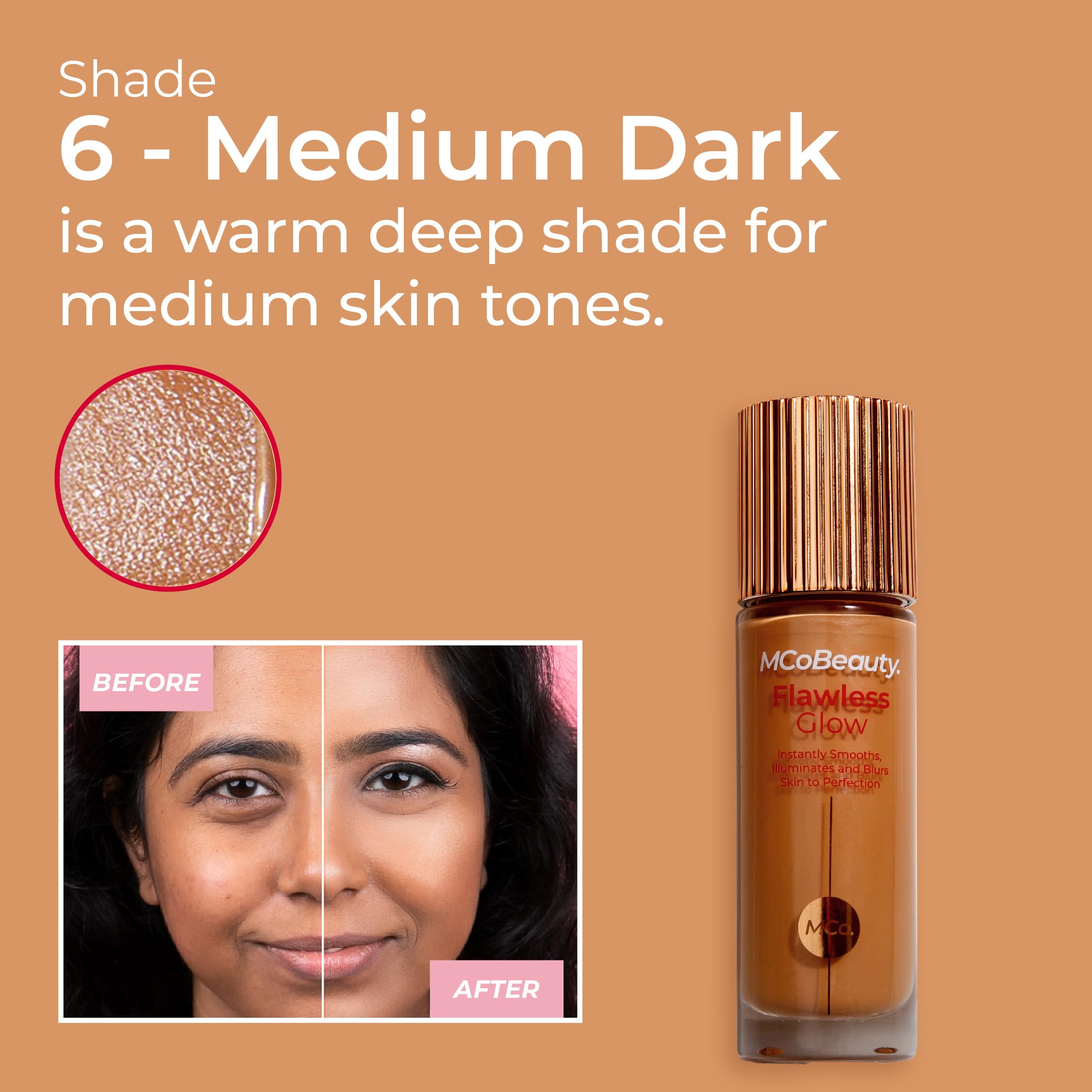 MCoBeauty Flawless Glow Luminous Skin Filter, 3.5 Light, Healthy Glow with Natural Radiance, Vegan, Cruelty Free Cosmetics