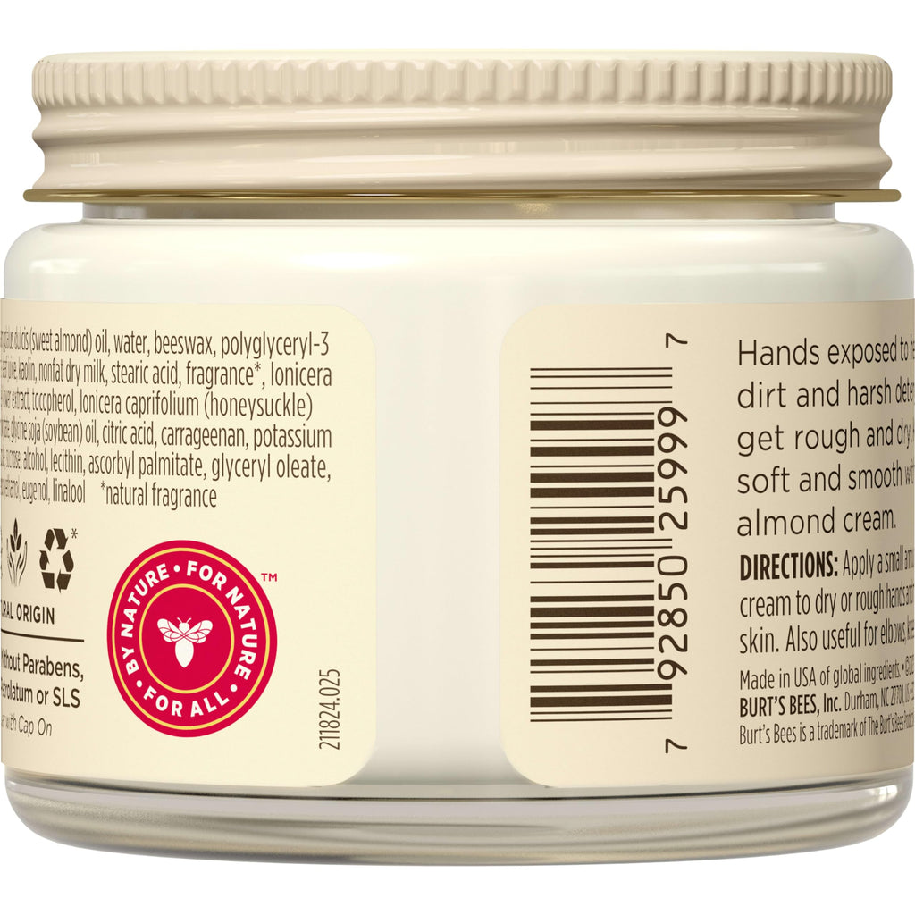 Burt's Bees Almond & Milk Hand Cream, 2 Oz