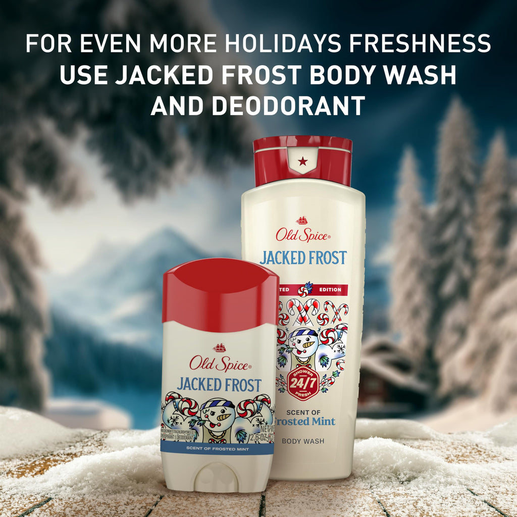 Old Spice Antiperspirant & Deodorant for Men, Holidudes Limited Edition, 24/7 Sweat Protection, Stocking Stuffer, Snickerdudel Sugar Cookie Scent, 2.6 oz